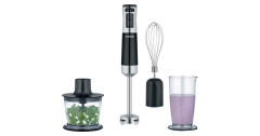 Severin Severin SM 3772, Stabmixer schwarz/edelstahl (geburstet), mit Zubehor-Set schwarz/edelstahl (geburstet) Severin SM 3772, погружной блендер черный/нержавеющая сталь (матовая), с набором аксессуаров