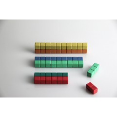 Wissner aktiv lernen Rechenstabchen in 10 Farben (30 Stuck) Слайд-стики 10 цветов (30 шт.)