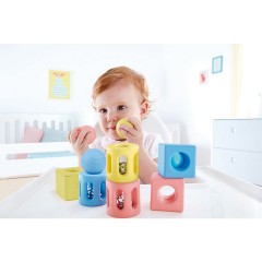 HAPE Geometrisches Rassel-Trio Геометрическое трио погремушек
