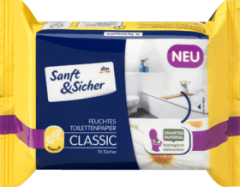 Sanft&amp;Sicher Влажная Туалетная бумага Premium Ромашка	 Запасная упаковка, 70 шт