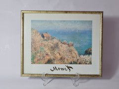 Claude Monet Клод Моне Рыбацкий домик в Варенжвиле, репродукция, печать, 31,5 см x25,5 см, 1960г., Германия