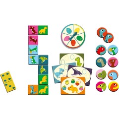 DJECO 3 in 1 Lernspiel Dinosaurier 3 в 1 обучающая игра про динозавров