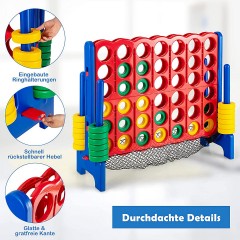 COSTWAY Vier Gewinnt Spielset inkl. 42 Jumbo Ringen Соедините четыре игровых набора