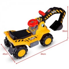 COSTWAY Bagger Sitzbagger inkl. Stein  Helm mit Horn Bagger Sitzbagger, включая каменный шлем с рогом