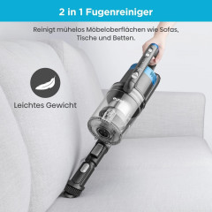 Eureka! Eureka! Akku-Hand-und Stielstaubsauger Ideal fur Hartboden, Teppiche, Tierhaare, 350,00 W, beutellos, mit LED-Beleuchtung 50 Min Laufzeit Handstaubsauger fur Haus Hartboden  Эврика! Беспроводной ручной пылесос, идеально подходит для твердых полов,