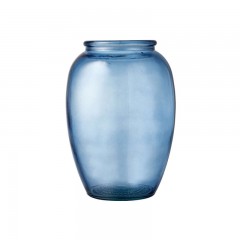 Bitz Bitz Kusintha - Glas blue Vase h: 20 cm / d: 9 cm Bitz Kusintha - Стеклянная синяя ваза В: 20 см / Г: 9 см