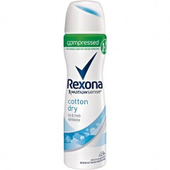Rexona Deospray Cotton Dry Compressed Anti-Transpirant Rexona Дезодорант Сухой Хлопок концентрированный антиперспирант без спирта75 г