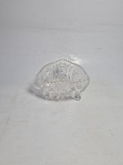 Вазочка винтажная Walther Glas на ножках, хрусталь, 11.5 см, Германия, 1970-80гг.