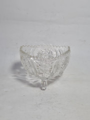 Вазочка винтажная Walther Glas на ножках, хрусталь, 11.5 см, Германия, 1970-80гг.