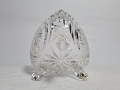 Вазочка винтажная Walther Glas на ножках, хрусталь, 11.5 см, Германия, 1970-80гг.
