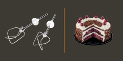 Krups Krups Handmixer 3 MIX 7000 F60814, 500 W, Turbo- Auswurftaste, Schneebesen  Knethaken aus Edelstahl  Ручной миксер Krups 3 MIX 7000 F60814, 500 Вт, кнопка турбовыталкивания, венчик, крюк для теста из нержавеющей стали
