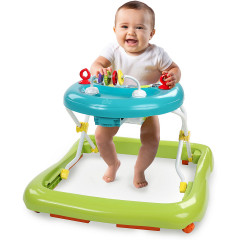 Bright Starts Giggling Safari Lauflernhilfe mit einfach faltbarem und verstaubarem Gestell Ходунки Giggling Safari с легко складываемой и убираемой рамой
