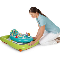 Bright Starts Giggling Safari Lauflernhilfe mit einfach faltbarem und verstaubarem Gestell Ходунки Giggling Safari с легко складываемой и убираемой рамой