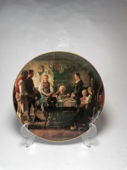 Hutschenreuther Dankgebet Коллекционная тарелка &quot;Благодарственная молитва&quot;, 3102В, 20см, Германия, 1990г.