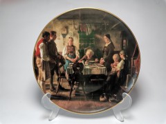 Hutschenreuther Dankgebet Коллекционная тарелка &quot;Благодарственная молитва&quot;, 3102В, 20см, Германия, 1990г.