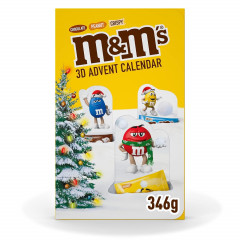 Mars M&amp;M's 3D Adventskalender, Адвент-календарь 2024, 24 сладких сюрприза, 346 грамм