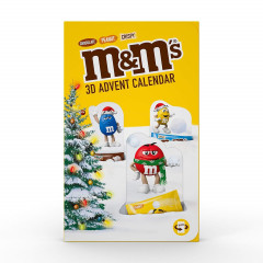Mars M&amp;M's 3D Adventskalender, Адвент-календарь 2024, 24 сладких сюрприза, 346 грамм