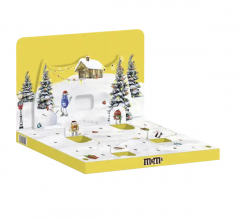 Mars M&amp;M's 3D Adventskalender, Адвент-календарь 2024, 24 сладких сюрприза, 346 грамм