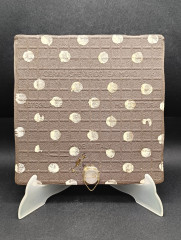 Панно винтажное &quot;Michaelskapelle / Лыжный клуб Унтергромбах&quot;, керамика, 20 х 19.5 см, Италия, 1960-70гг.