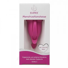 ELANEE Menstruationstasse Grosse 2 pink Менструальная чаша размер 2 розовая