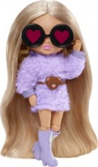 Mattel Barbie Extra Mini Puppe (Blonde Pigtails Purple Hoodie) Мини-кукла Barbie Extra Mini (светлые косички, фиолетовая толстовка с капюшоном)