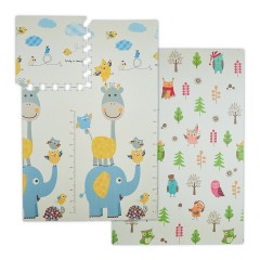relaxdays Puzzlematte Duo: Eule \/ Elefanten Коврик-пазл дуэт: сова/слоны