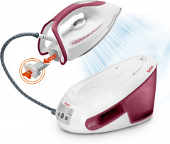 Tefal Tefal Dampfbugelstation SV8012 Express Anti-Calc, 1800 ml Wassertank, 2800 W, Dauerdampfmenge 120 g/Min, Dampfstoss 400 g/Min  Паровая гладильная станция Tefal SV8012 Express Anti-Calc, резервуар для воды 1800 мл, 2800 Вт, постоянная подача пара 120