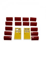 LEGO Lego Dachsteine und Turen - gelb  - 16 Teile - neu Черепица и двери Lego - желтые - 16 деталей - новые