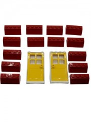 LEGO Lego Dachsteine und Turen - gelb  - 16 Teile - neu Черепица и двери Lego - желтые - 16 деталей - новые