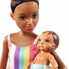 Mattel Barbie „Skipper Babysitters Inc.” Puppe (brunett)  Baby Puppe und Zubehor Барби Скиппер Няни Инк. Кукла (брюнетка) Пупс и аксессуары