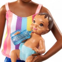 Mattel Barbie „Skipper Babysitters Inc.” Puppe (brunett)  Baby Puppe und Zubehor Барби Скиппер Няни Инк. Кукла (брюнетка) Пупс и аксессуары