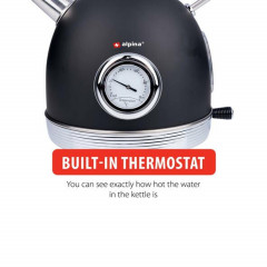 INDA-Exclusiv INDA-Exclusiv Wasserkessel Wasserkocher Edelstahl Thermostat Abschaltautomatik 1,8Liter 2200W  INDA-Эксклюзивный чайник из нержавеющей стали с термостатом и автоматическим отключением, 1,8 литра, 2200 Вт.
