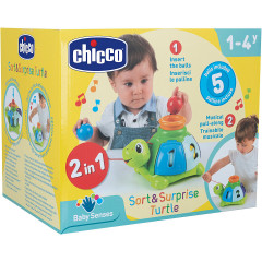 CHICCO Sortier-Schildkrote zum Ziehen Сортировочная черепаха