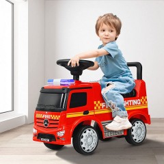 COSTWAY® Rutschauto Feuerwehrauto Mercedes mit Licht Толкайте пожарную машину Мерседес со светом