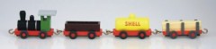 Holzeisenbahn Guterzug bunt 26 cm Lokomotive Lok Bahn Holz Zug Miniatur NEU 35\/9 Деревянная железная дорога Guterzug красочный 26 см локомотив железная дорога деревянный поезд миниатюрный НОВЫЙ 35/9