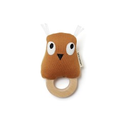 Kids Concept Rasselring Eule Edvin braun Rasseln Погремушка Кольцо Сова Эдвин Браун Рэттлз