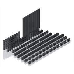 Hubelino Kugelbahn pi Konstruktions-Set M Конструктор пи с шариковой дорожкой M