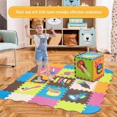 COSTWAY Puzzlematte EVA 125 TLG. Коврик-пазл EVA 125 шт.