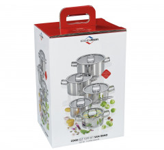 K\u00fcchenprofi K\u00dcCHENPROFI Topfset 5-tlg SAN REMO silber K=CHENPROFI набор горшков 5 предм. SAN REMO