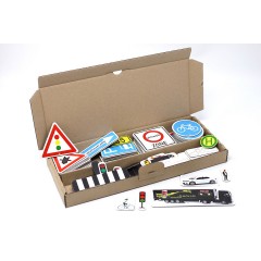 Wissner aktiv lernen Erweiterter Verkehrszeichensatz magnetisch (124 Teile) Удлиненный комплект дорожных знаков магнитный (124 детали)