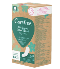 Carefree  Slipeinlagen Organic Cotton Normal 30 St, Карефри Ежедневные прокладки из органического хлопка Normal 30шт, 25 упаковок (750 штук)