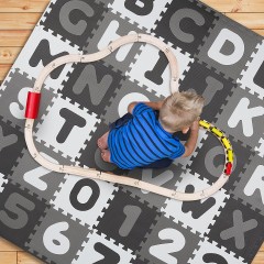 relaxdays Puzzlematte ABC und Zahlen Коврик-пазл ABC и цифры