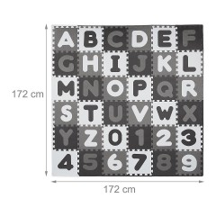 relaxdays Puzzlematte ABC und Zahlen Коврик-пазл ABC и цифры