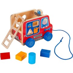 Haba Nachziehspielzeug Feuerwehrauto Передвижная игрушечная пожарная машина