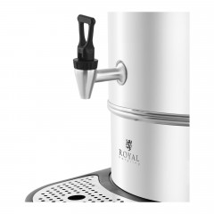 Royal Catering Royal Catering Heisswasserspender Wasserkocher 20 L Gluhweinkocher Teekocher Edelstahl Abtropfschale, 20 l, 2200 W  Диспенсер для горячей воды Royal Catering, чайник 20 л, глинтвейн, чайник, поддон из нержавеющей стали, 20 л, 2200 Вт