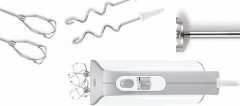 BOSCH BOSCH Handmixer MFQ4075DE Handmixer weiss/silber, 550 W  Ручной миксер BOSCH MFQ4075DE ручной миксер белый/серебристый, 550 Вт