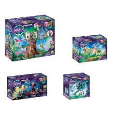 PLAYMOBIL Adventures of Ayuma 4er Set: 70799 Gemeinschaftsbaum + 70806 Forest Fairy mit Seelentier + 70803 Crystal Fairy und Bat Fairy mit Seelentieren + 70802 Knight Fairy mit Seelentier Приключения Аюмы Набор из 4 штук: 70799 Дерево сообщества + 70806 Л