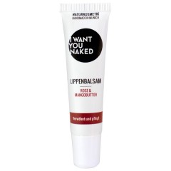 I WANT YOU NAKED Lippen-Balsam Rose &amp; Mangobutter Lippenpflege Lippenbalsam, 10 мл