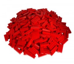 LEGO LEGO 2x6 Steine Rot - 100 Stuck -Red bricks 2456 Красные кирпичи LEGO 2x6 - 100 штук - Красные кирпичи 2456