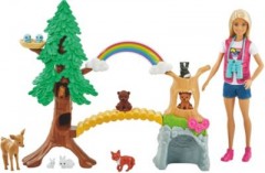 Mattel Barbie Waldtier-Forscherin-Spielset mit Puppe und Zubehor Игровой набор «Барби-исследователь лесных животных» с куклой и аксессуарами